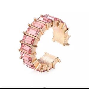 2/$15 RHINESTONE EAR CUFF PINK
